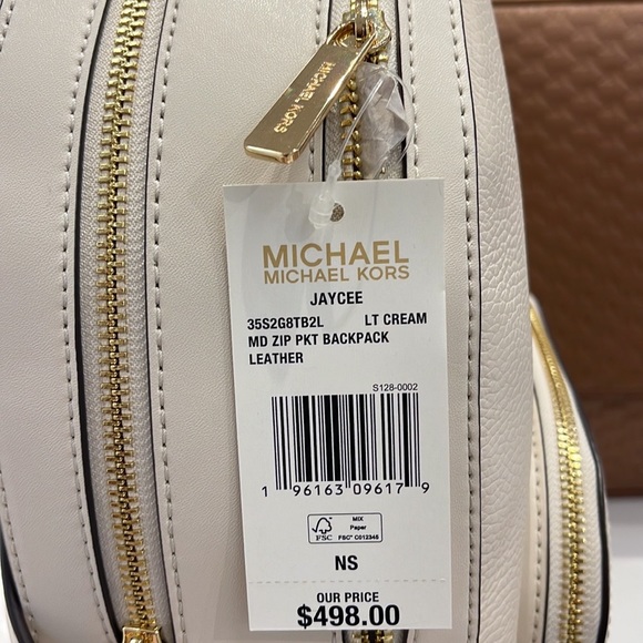 Michael Kors Jaycee Medium Logo Backpack
Light Cream - Picture 8 of 16